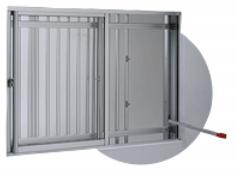 非常時脱出 機能付　アルミスライド面格子　トビデール望70