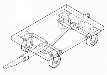 ナックル四輪旋回式『2N4S-1-4C』