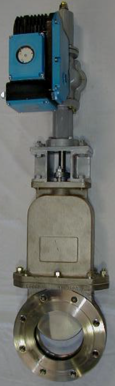 雨水処理設備用電動ナイフゲートバルブ