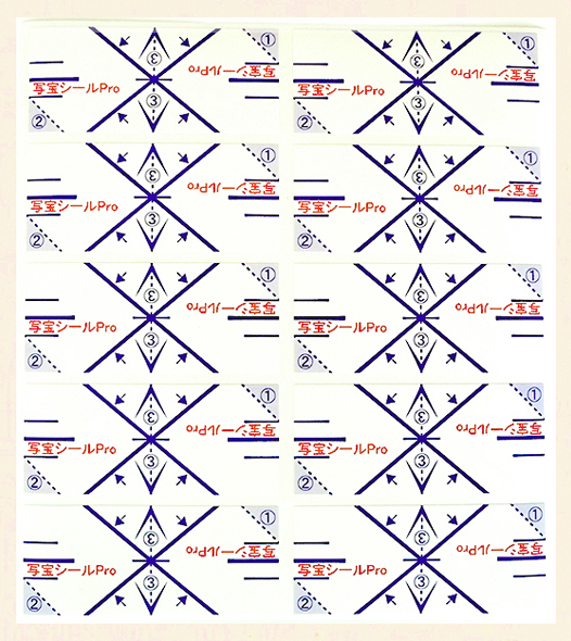 貼って剥がせる特殊シール「写宝シールPro」
