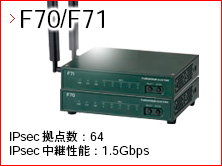 IPsecルータ『FITELnet F70 / F71』