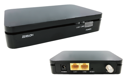 TV共聴に接続するだけ！】高速同軸モデムZWX-2000CS2 ゼクセロン