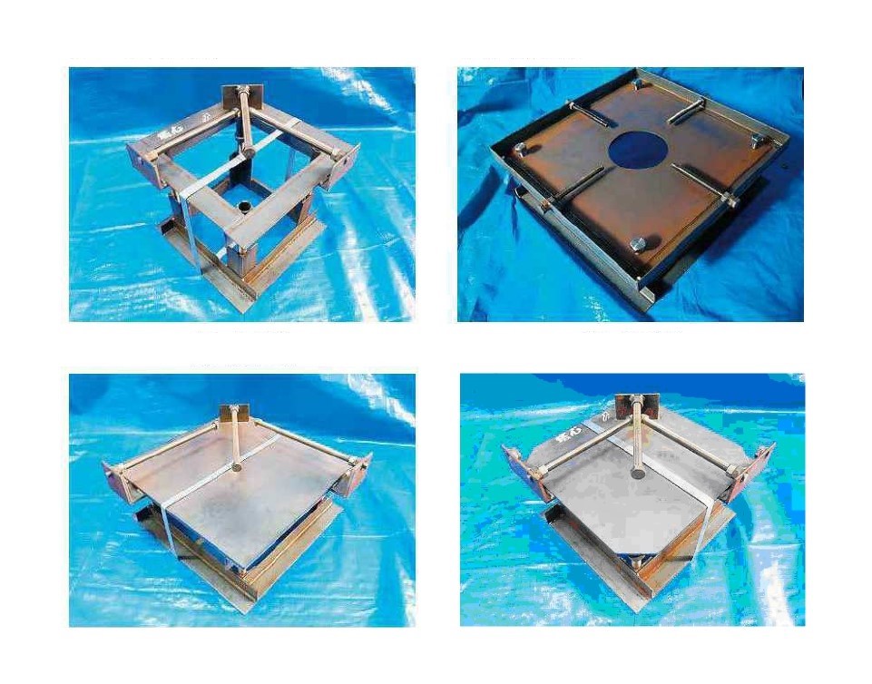 鉄塔基礎据付工事用『基礎据付台』