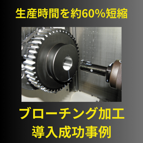 成功事例　生産時間約60％短縮　複合加工機でキー溝加工　HORN