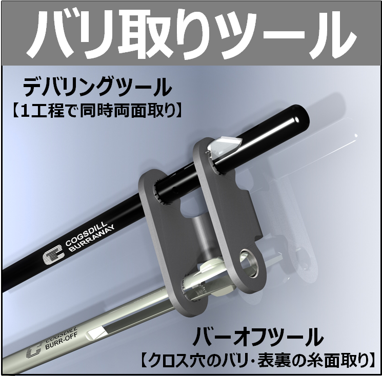 バリリン2 出品 バリ取りツール 穴の表裏同時面取り 【Cogsdill社】 | パル - Powered