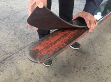 フォークリフト用滑り止めアタッチメント『すべらんマット』