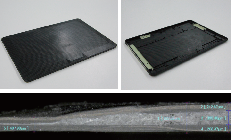 極薄CFRPサンドイッチパネル