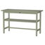 Lightweight workbench with shelf, uniform load capacity of 300kg, steel tabletop specification.