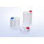 A cell culture container that allows for large-scale cultivation of the desired number of cells through a multilayer design.