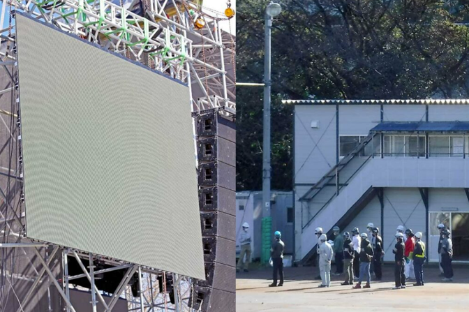 デジタルサイネージ活用例「建築現場」