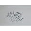 Silicon nitride non-oxide ceramics for heat shock resistance and lightweight products.