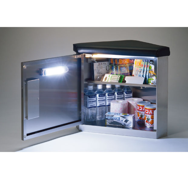 防災製品『エレベーター用防災キャビ【座るタイプ】』