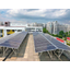Solar power generation mounting for flat roofs