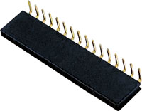 ピンヘッダー FSR-41 ソケット（角ピン）2.54mmピッチ 廣杉計器