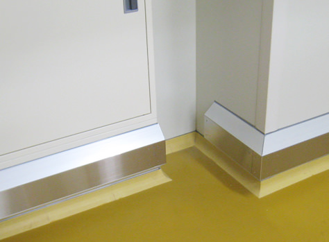 台車ガード/ストレッチャーガード　ステンレスウォールガード