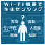 Wi-Fi通信機器による生体センシング