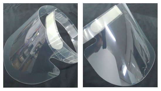 ウィルス飛沫対策用フェイスシールドIII（簡易組立タイプ）