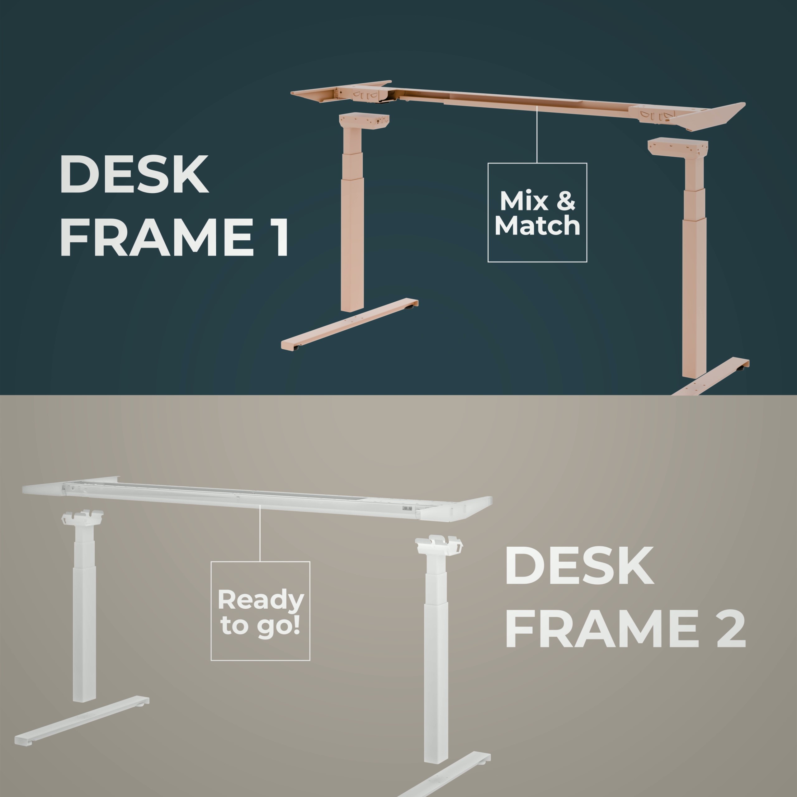 Desk Frame 2 (フレーム付き電動昇降装置） | リナック - Powered by 