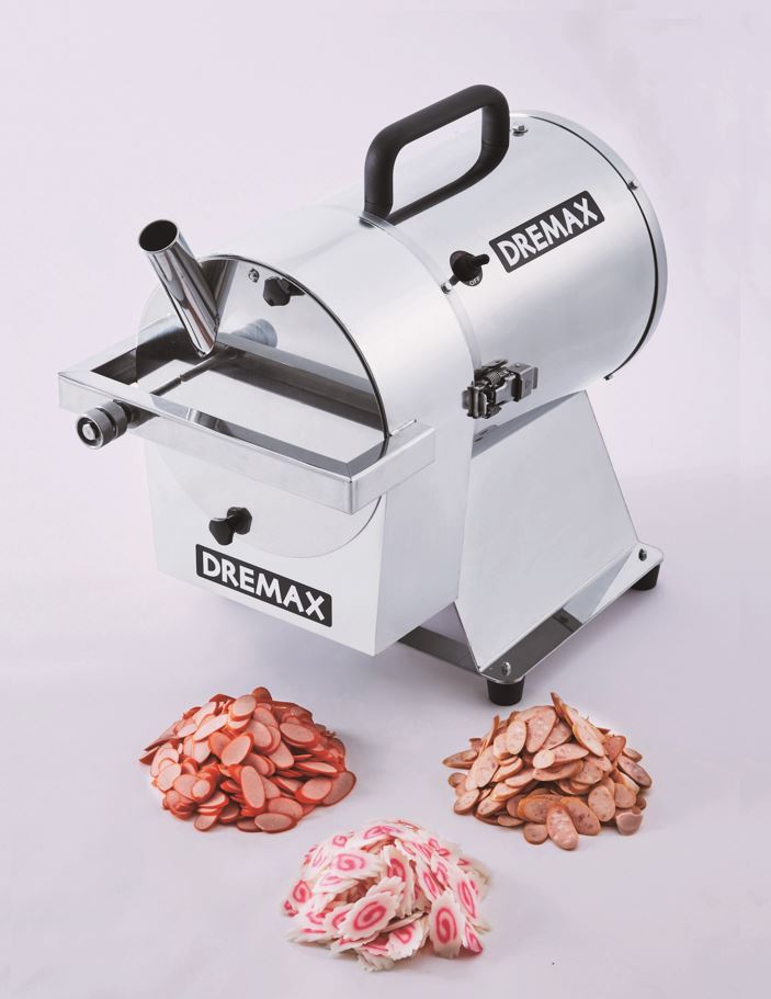 冷凍ウィンナー・冷凍なるとの斜めスライス機【中型機】 ドリマックス