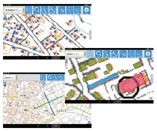 現地調査向け地図アプリ『地図手 帳』