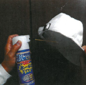 【熱中症対策】屋外作業に好適！帽子・シャツが瞬時に凍るスプレー