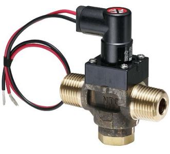 部品だけの交換OK！メンテナンス性◎の「温水式床暖房熱動弁」 3方DN20サーモスタット混合弁 雄ネジ 真鍮製 小型床暖房循環用混合弁