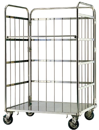 ステンレス製　ロールボックスパレット(均等積載荷重500kg)