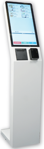 タッチパネル式キャッシュレス券売機『FK-21』（自立型）