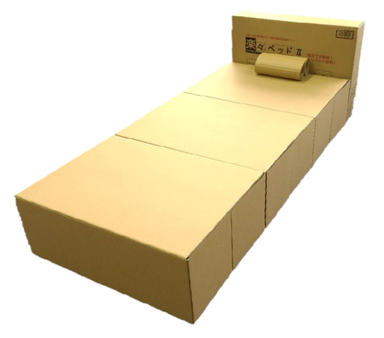 災害時組立て簡単ベッド『楽々ベッドII』