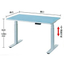 Electric height-adjustable work table with melamine top M227MB-1275T
