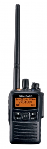 免許局デジアナVHF帯携帯型無線機『VXD450V』