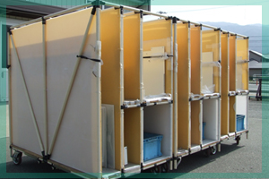 【課題解決事例】塗装品を梱包レスで輸送したい。