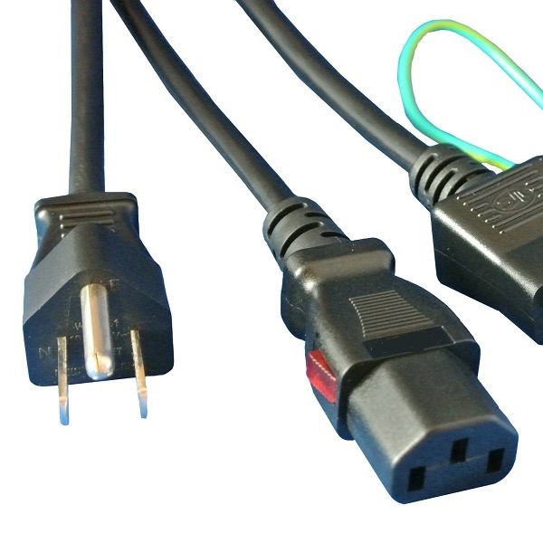 抜け防止電源ケーブル（ACコード） ロック仕様で抜け落ち脱落対策