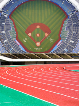 【高機能床面舗装事例】弾性床の特性を利用する競技場・練習場で
