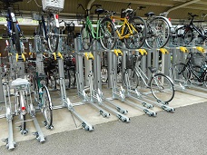 垂直ニ段縦型ラック+スライド式ラック　AKYG型+CCR型