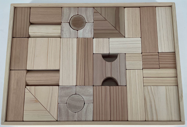 ＜桧・杉端材利用＞積み木