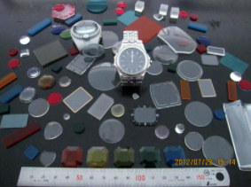 【ガラス加工例】宝飾品関連（時計の風防など）