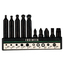 A set of special screw bits in a frequently used size suitable for various applications.
