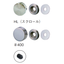 Sign hardware [decorative pressed] (with rotating stop screw) <SUS303>