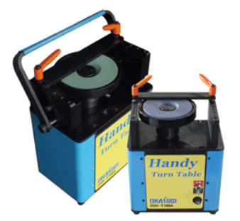 上面小型バリ取り機『ハンディーターンテーブル』