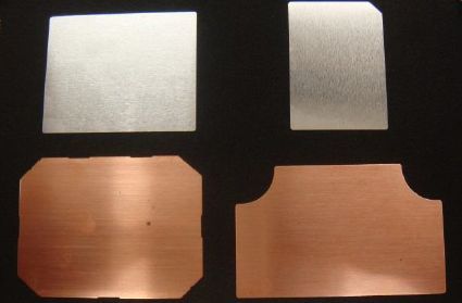 『銅貼りセラミック基板用回路基材プレス加工』