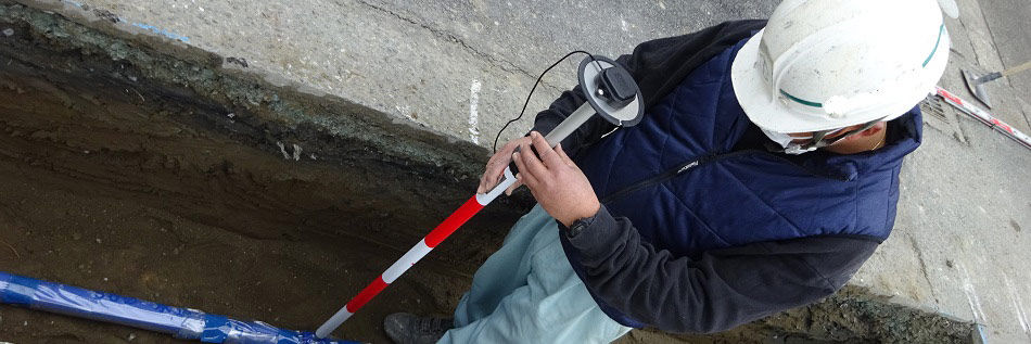 ＜活用事例＞水道管の継手位置を誤差数cmで把握可能に