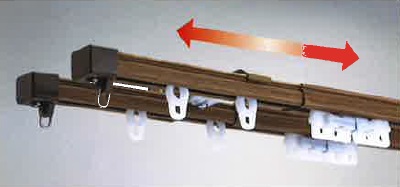 角型ノビラー（伸縮カーテンレール）！