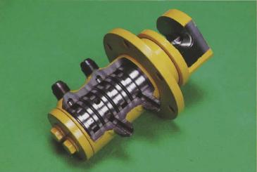 建機油圧部品カットモデル　ロータリージョイント