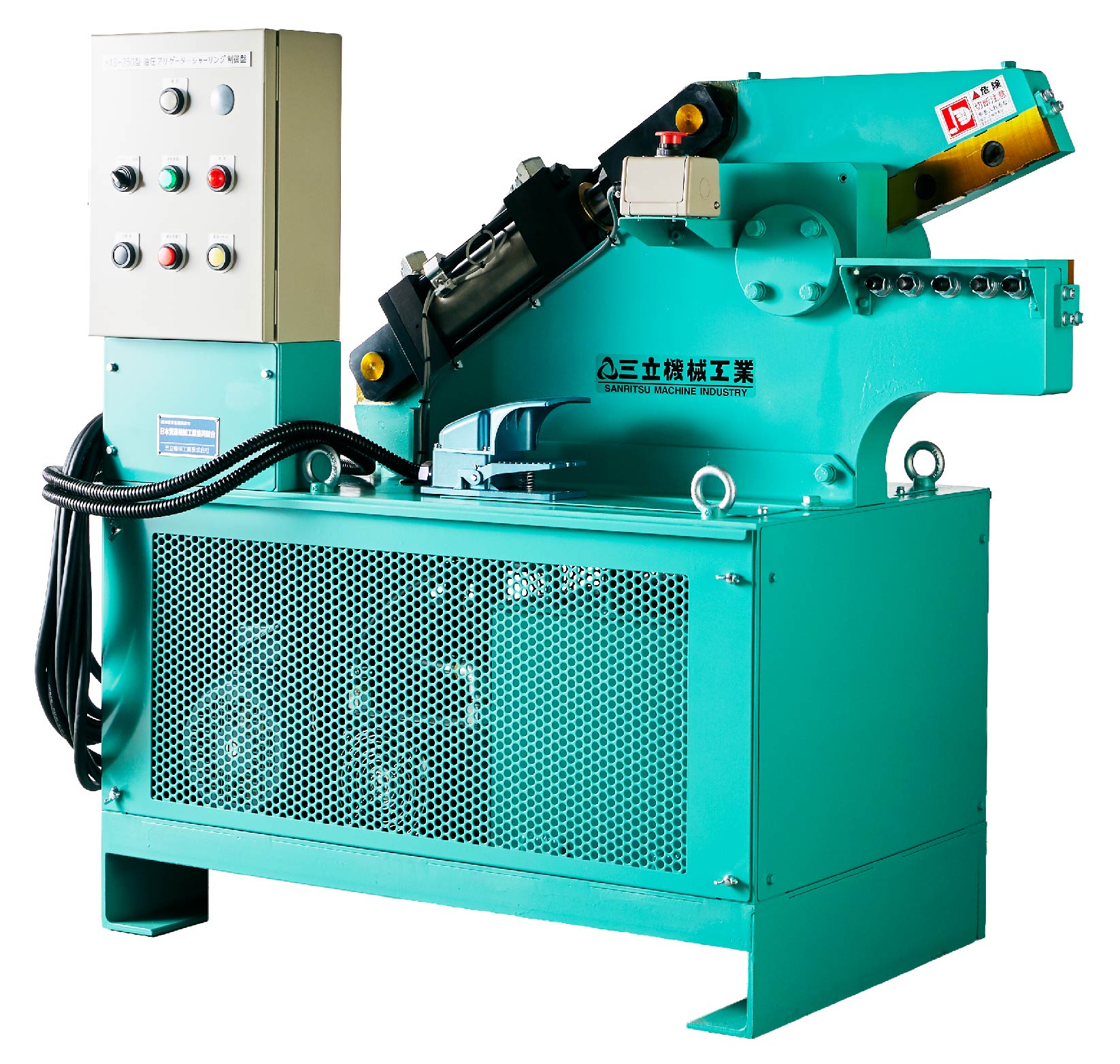 極太電線・極厚ブスバー切断機『アリゲーターシャーリングシリーズ』