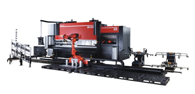 大物製品対応 ロボット付自動曲げシステム『HG-2204ARm』