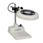Dimmable LED lighting magnifying glass with table stand.