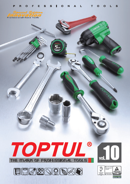 作業工具『TOPTUL(R) vol.10』総合カタログ