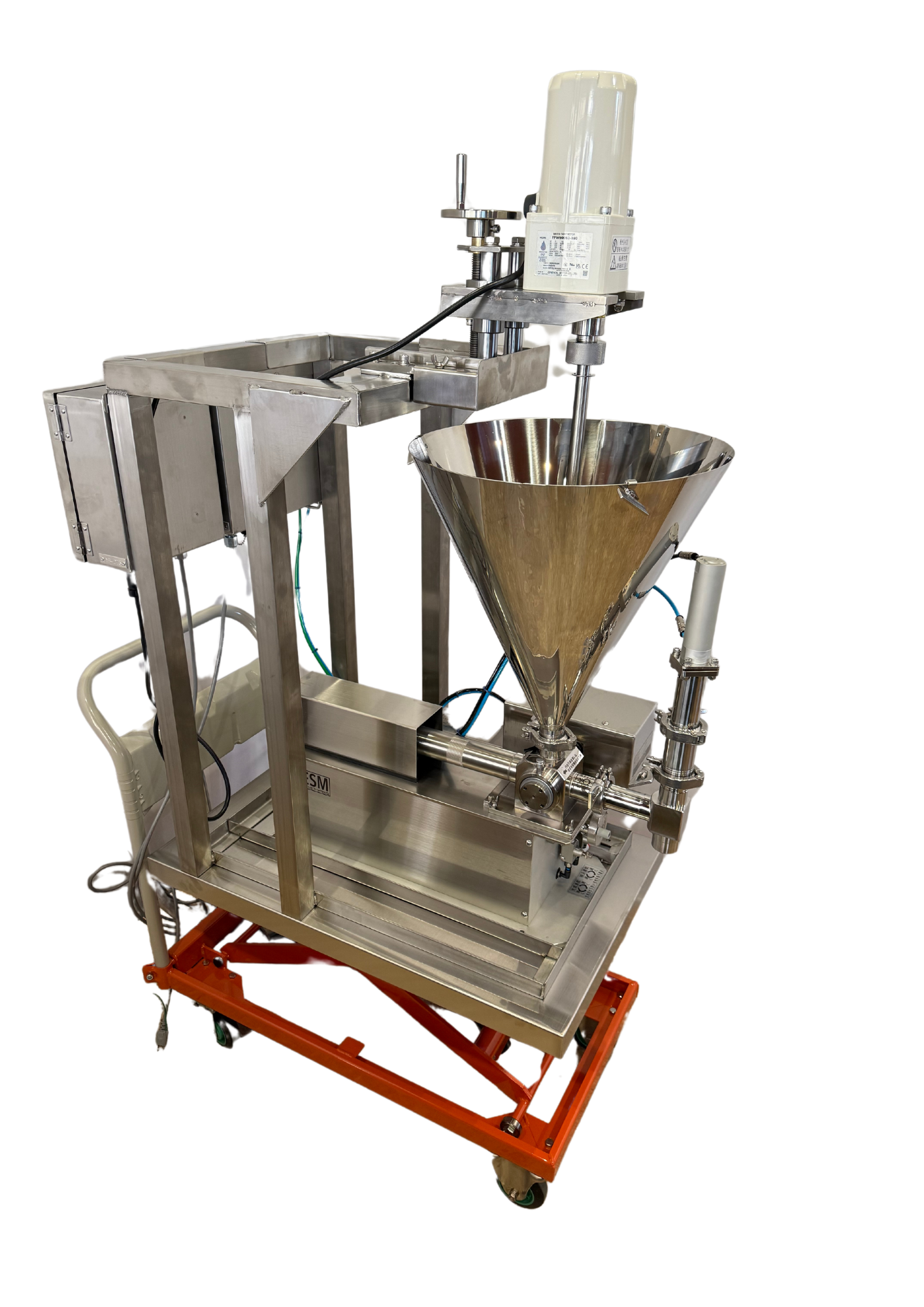 生地送り装置付　小型充填機