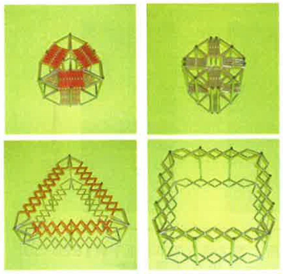 伸縮自在の幾何学的構造物